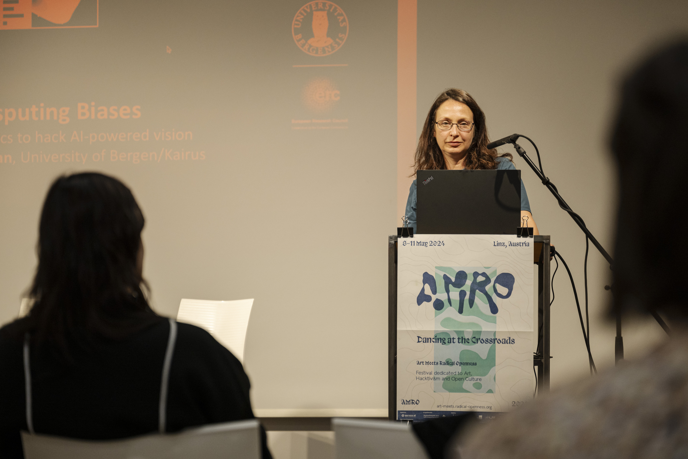 AMRO24 Exhibitions "Disputing Biases – artistic tactics to hack AI-powered vision", by Linda Kronman